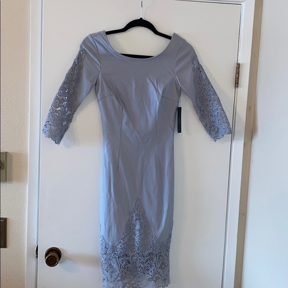 Gray lulus cocktail dress